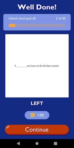 Grammar Fill In The Blanks App - Screenshot 4