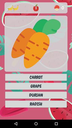 Fruit & Vegetable Quiz - Fruiz - Screenshot 2