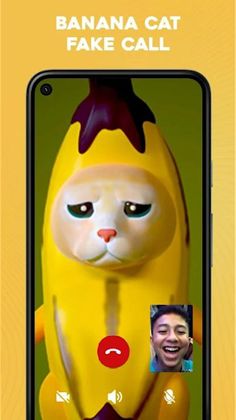 Banana Cat Fake Call Meme - Screenshot 2