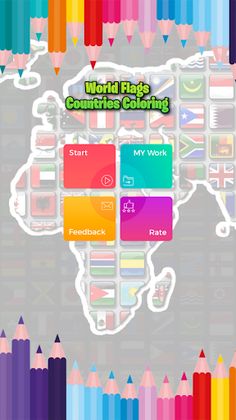 World Flags : Coloring - Screenshot 1