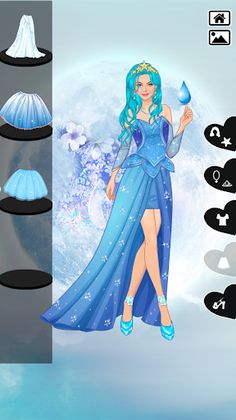 Element Princess dress up game - Screenshot 3