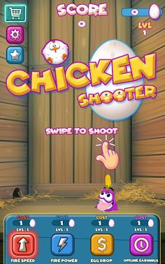 Chicken Shooter 2D - Screenshot 1