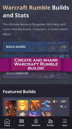 Builds for Warcraft Rumble - Screenshot 1