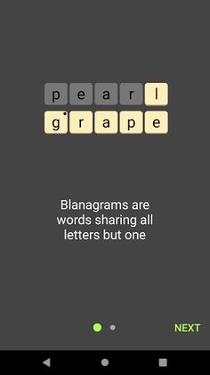 Blanagram - word puzzles - Screenshot 1