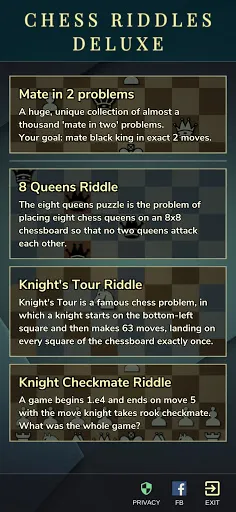 Chess Riddles Deluxe - Screenshot 1