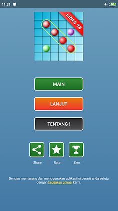 Bola warna - lines 98 - Screenshot 1