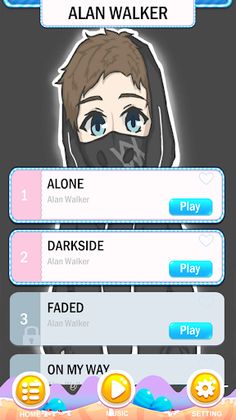 Alan walker Piano Tiles - Screenshot 1