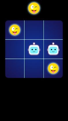 Tic Tac Toe Smiley Glow - Screenshot 1