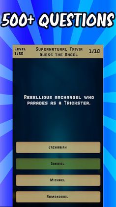 Supernatural Trivia Quiz - Screenshot 1