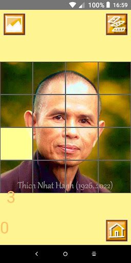 Thich Nhat Hanh Sliding Puzzle - Screenshot 2