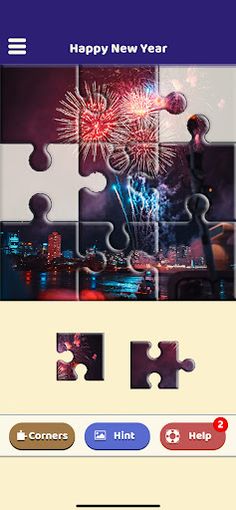 Happy New Year Puzzle - Screenshot 2