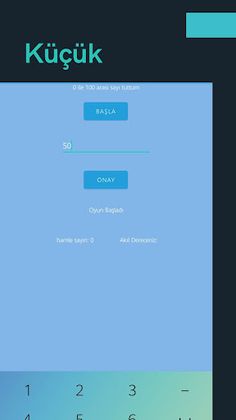 Sayı Tahmini Oyunu - Screenshot 1
