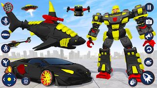 Shark Robot Car Transform Game - Screenshot 2