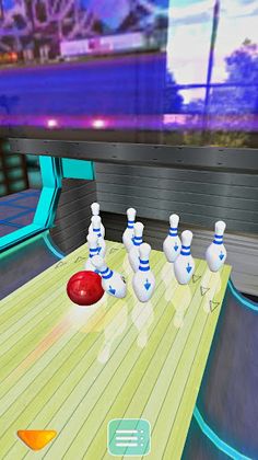 Flick Bowling King Trick Shots - Screenshot 1