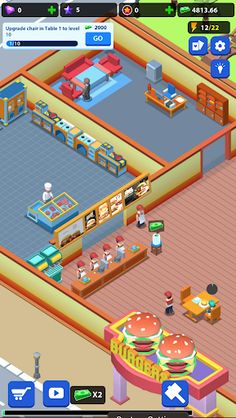 Burger & Pizza Idle Tycoon - Screenshot 2