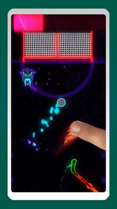 Neon Flick Ice Hockey - Free K - Screenshot 1