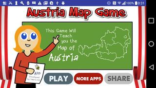 Austria Map Puzzle Game Free - Screenshot 1