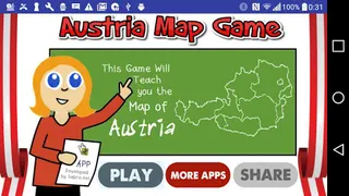 Austria Map Puzzle Game Free - Screenshot 1