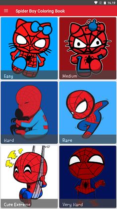 Spider Boy Coloring Book Pages - Screenshot 1