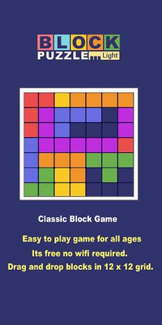 Block Puzzle Lite - Classic Bl - Screenshot 1