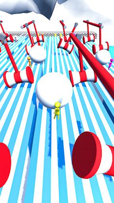 Snowman Run: Snow Race Games - Screenshot 1