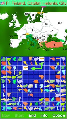 Map Solitaire - Europe - Screenshot 1