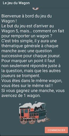 Le jeu du Wagon - Screenshot 2