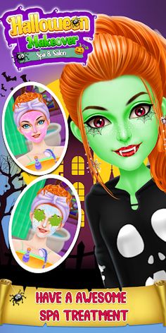 Halloween Makeover Salon Game - Screenshot 1