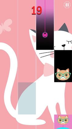 Cat Pink Piano Tiless - Screenshot 1