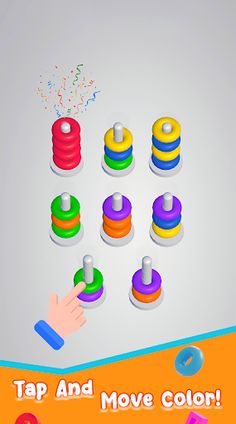 Color Hoop Sort : 3D Puzzle - Screenshot 3