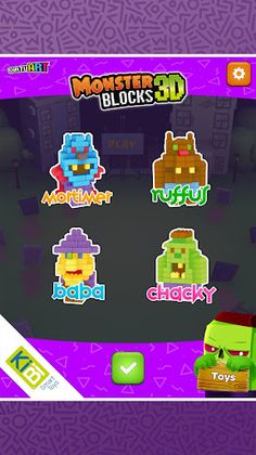 Monster 3D Blocks: Build and p - Screenshot 3