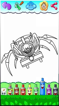 Choo Choo Charles Coloring - Screenshot 4