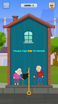 Rescue Granny- Home Pull Pin - Screenshot 1