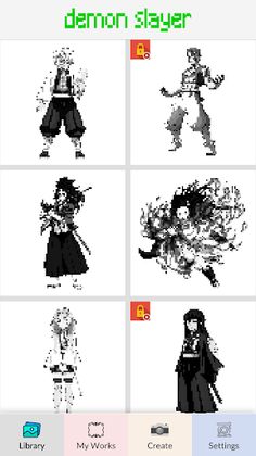 Demon Slayer Pixel Art - Screenshot 3