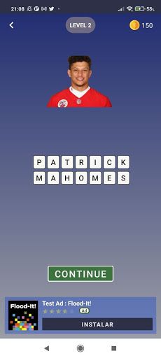 NFL Quiz - Guess the NFL playe - Screenshot 3