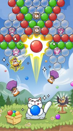 Bubble Shooter - Cat Rescue - Screenshot 1