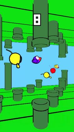 Crazy Jump 3d - Human vs A.I. - Screenshot 2