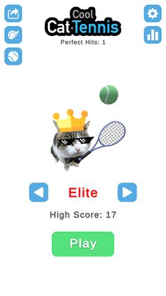 Cool Cat Tennis - Screenshot 1