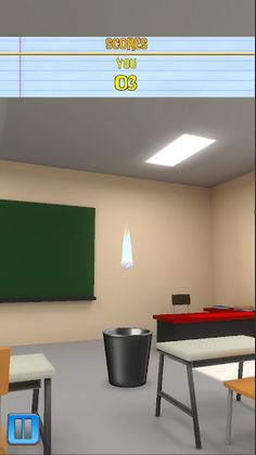 School Paper Throw - Screenshot 3