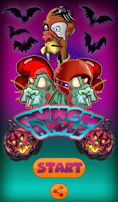 Punch a mole! Halloween Editio - Screenshot 1