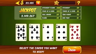 Video Poker Jacks or Better HD - Screenshot 2