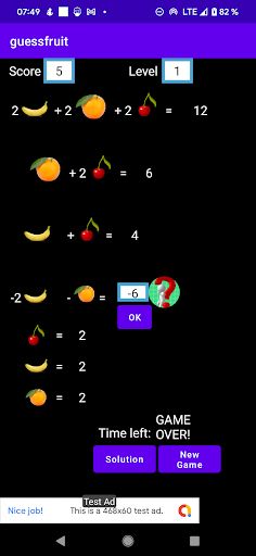 Fruits logical IQ test - Screenshot 1