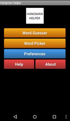 Hangman Helper - Screenshot 1