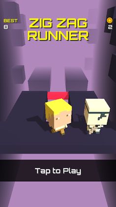 Zig Zag Runner - Screenshot 1