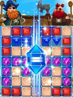 Jewel Match Pirates - Screenshot 1