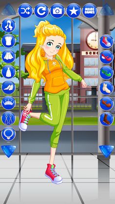 College Girls Dress Up Game - Screenshot 3