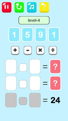 Synthesis 24-Arithmetic Game - Screenshot 1