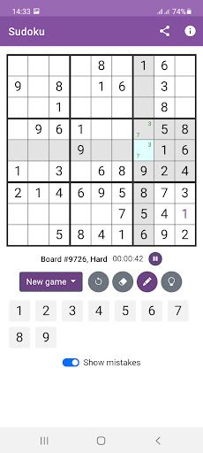 Sudoku Classic! - Screenshot 2