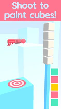 Paint Gun 3D - cube pile stack - Screenshot 1