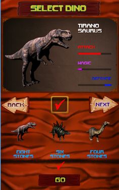 Dino King - Stone Battle - Screenshot 3